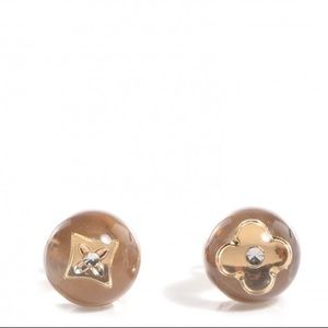 Authentic Clear LV Studs Perfect Size 8mm Authentic Clear LV Studs Perfect Size 8mm