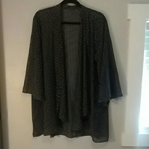 Sheer Polka Dot Dressy Jacket