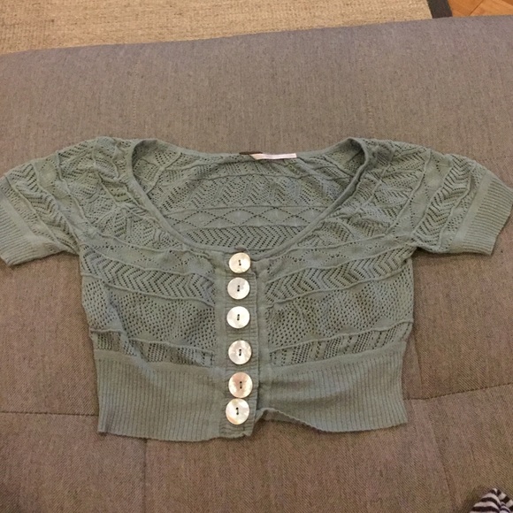 Crop top with buttons