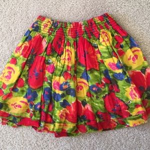 Hollister Floral Skater Skirt
