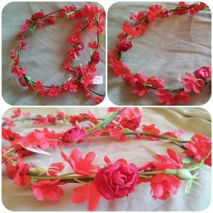 Very Red Rose Flower Crown