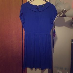 Royal Blue J Crew Peter-Pan Collar Dress