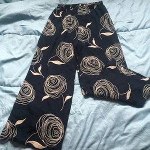 Vintage 100% silk pants