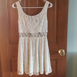 White lace Wet Seal mini dress (Medium)