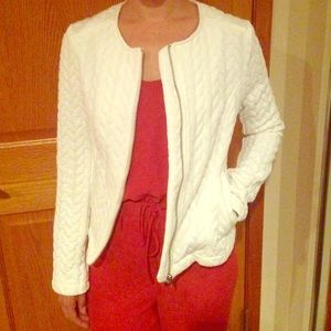 H&M white zip up jacket Brand New! With Tags!