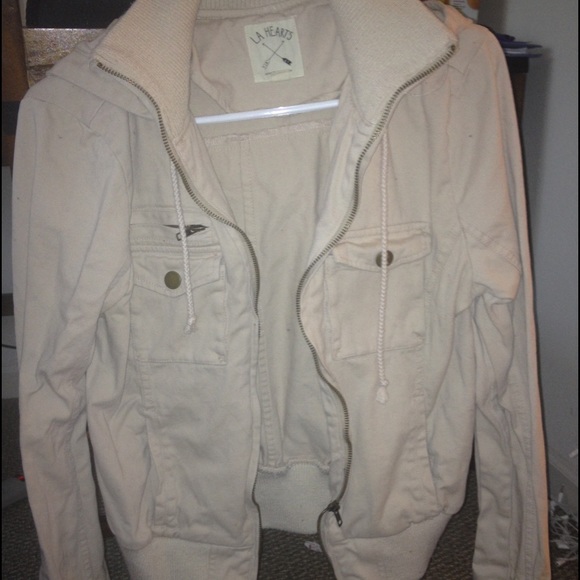 LA Hearts tan jacket