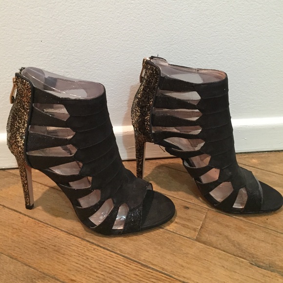 New Worn Vince Camuto Glitter Cage High Heels
