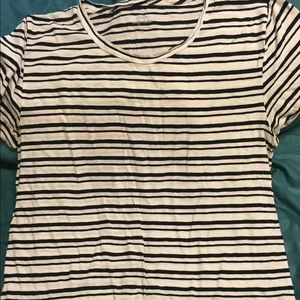 JCrew Vintage Cotton Stripe Tee