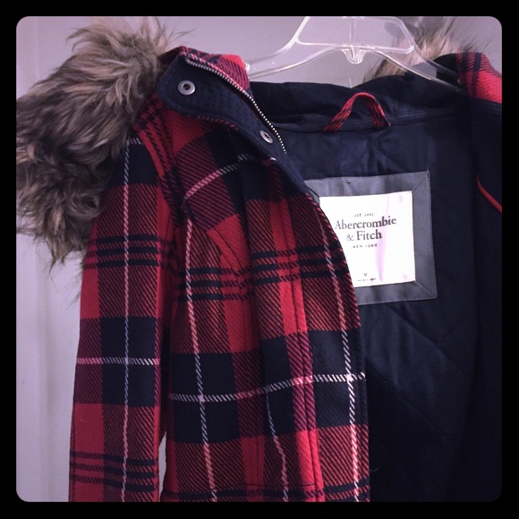 Abercrombie Faux Fur Wool Coat