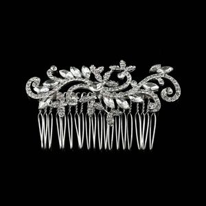 Flower clip pin crystal hair piece flower bride