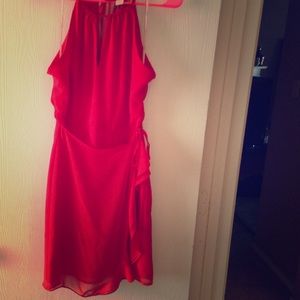 Forever 21 red drape dress