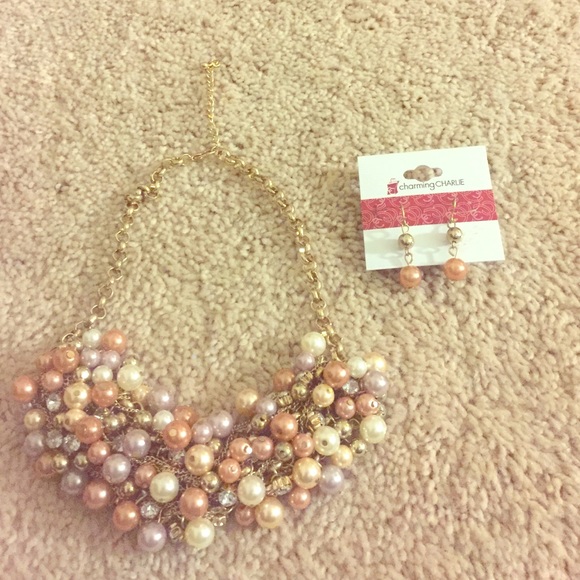 Beautiful necklace and matching earrings!