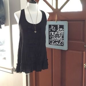 Anthropologie brand black tank