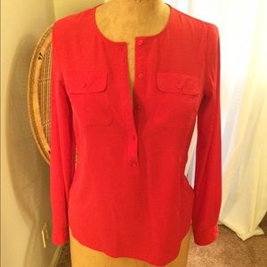 Loft red blouse