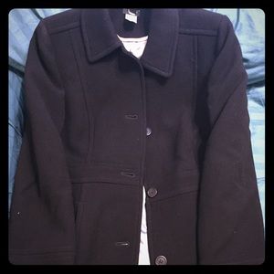 Jcrew black pea coat never worn!