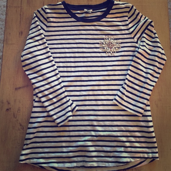 J Crew stripped shirt