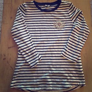 J Crew stripped shirt