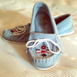 Minnetonka moccasins.
