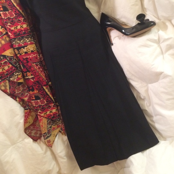 ANN TAYLOR Pleated Wool Dress - Picture 2 of 4