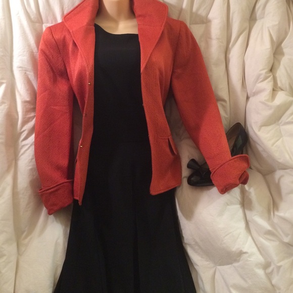 ANN TAYLOR Pleated Wool Dress - Picture 3 of 4