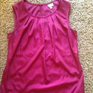 Fuschia Silky Sleeveless Top