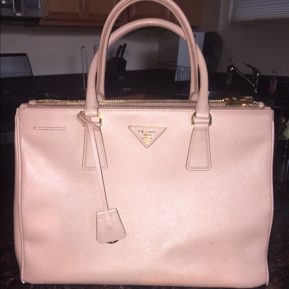 Prada Saffiano Lux Double-Zip Tote