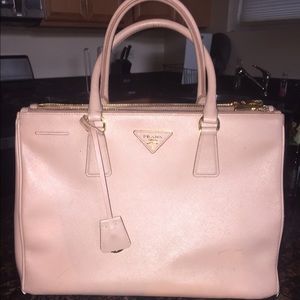 Prada Saffiano Lux Double-Zip Tote