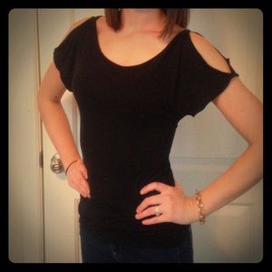 Express fitted black shirt