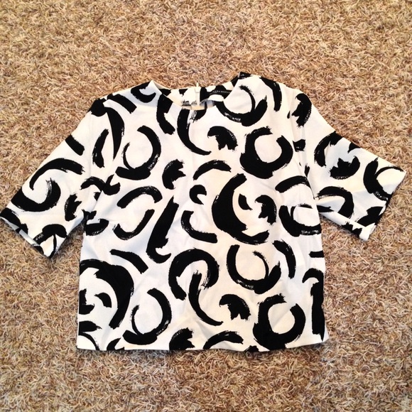 Zara Brush Stroke Top