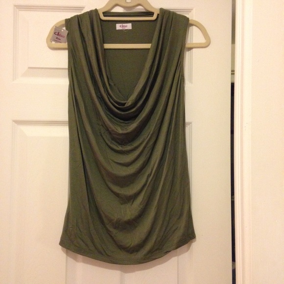 Italian Drape Neck Top - NWT