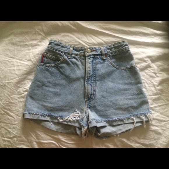 BONGO Denim - Light Denim High wasted shorts