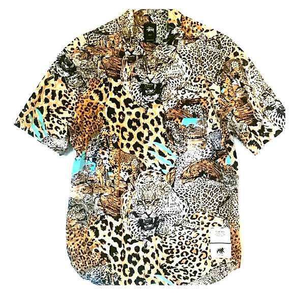 Stüssy Leopard Button Up - Picture 1 of 4