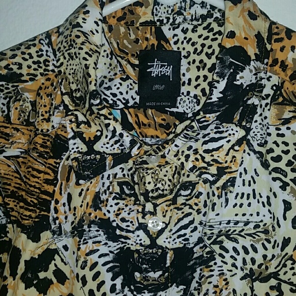 Stüssy Leopard Button Up - Picture 2 of 4