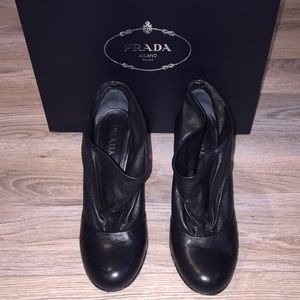 Authentic prada ankle booties