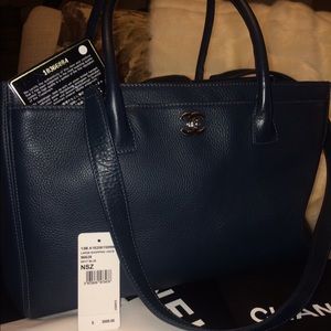 Chanel Grand Executive Tote Navy With Tags