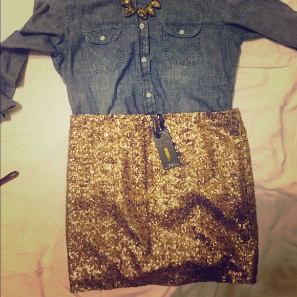 Jean by Buffalo sequin skirt