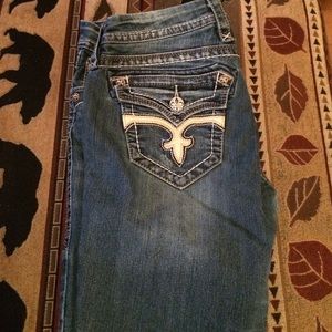 Womens rock revival jeans sz 31 Leah easy boot