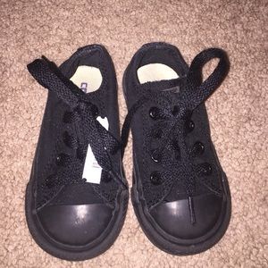 Infant size 5 black Converse