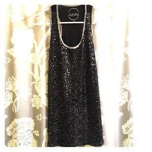 INC from Macy's sequin tank