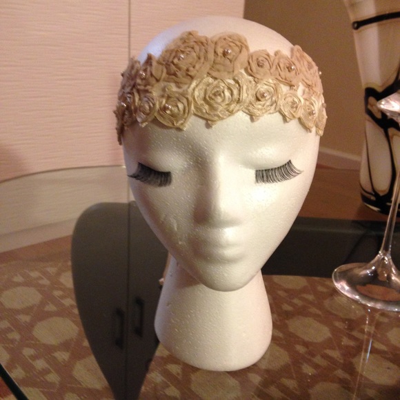 Colette Malouf Boho Silk/Swarovski Headband