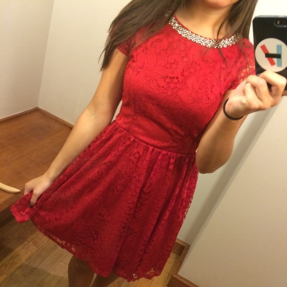 red cocktail dress (homecoming)