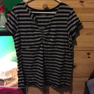 Black and grey Merona v neck shirt