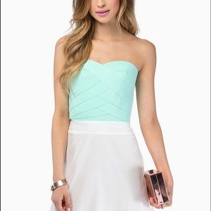 Bandage Neon Coral Corset Top
