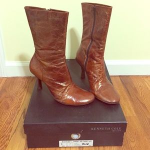Kenneth Cole New York brown mid-calf boots
