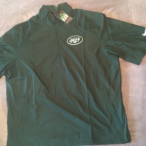 Nike NY Jets Qtr Zip Short Sleeve Pullover Jacket