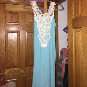 Turquoise maxi dress