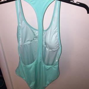 Aqua racerback Victoria secret one piece swimsuit