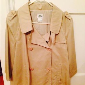 Lacoste short trench coat