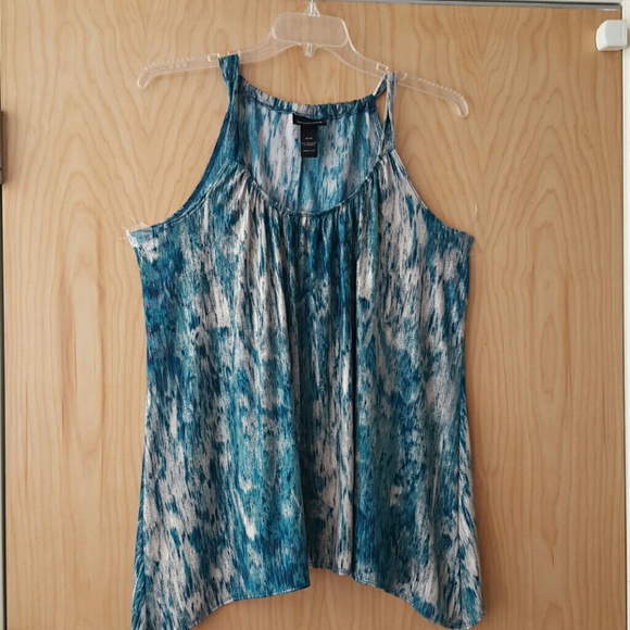Blue and Gray blouse 14/16