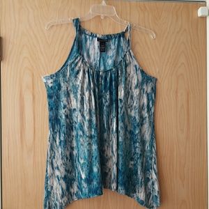 Blue and Gray blouse 14/16